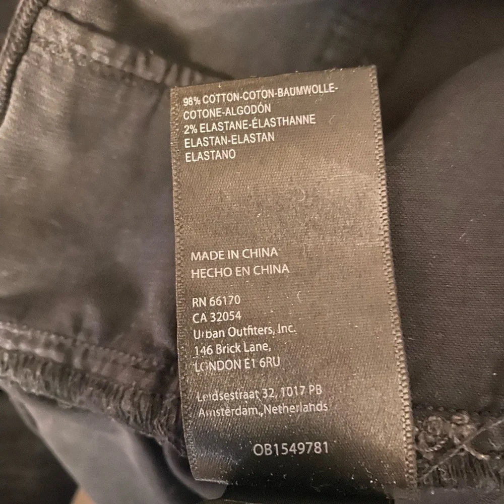 Free People Black Flared Corduroy Flare Jeans- Jayde Cord Flare Jeans 32 - Picture 9 of 9